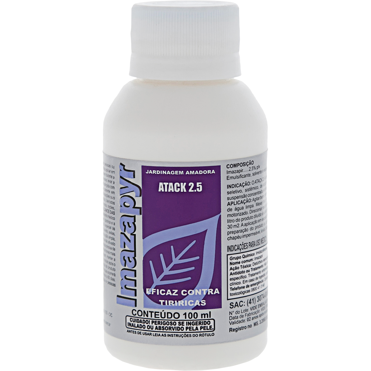 Atack Imazapyr 2.5 - Cx. c/ 24 unid. de 100ml.