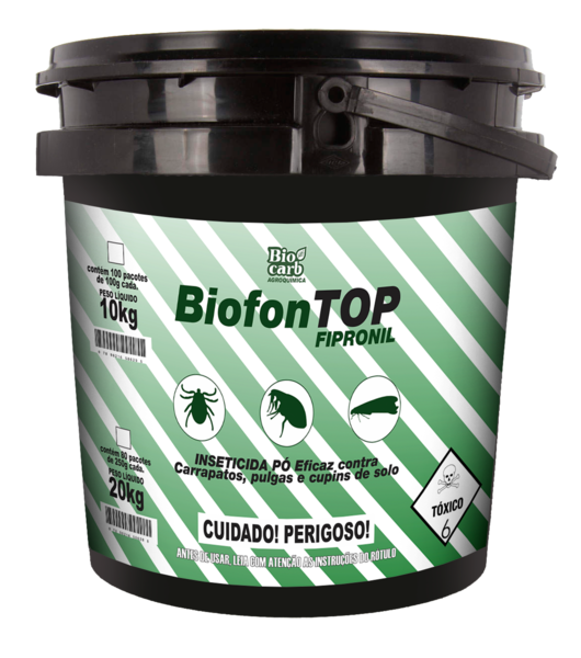 Inseticida BiofonTop Pó Balde c/ 10 Kg (40 x 250 g )