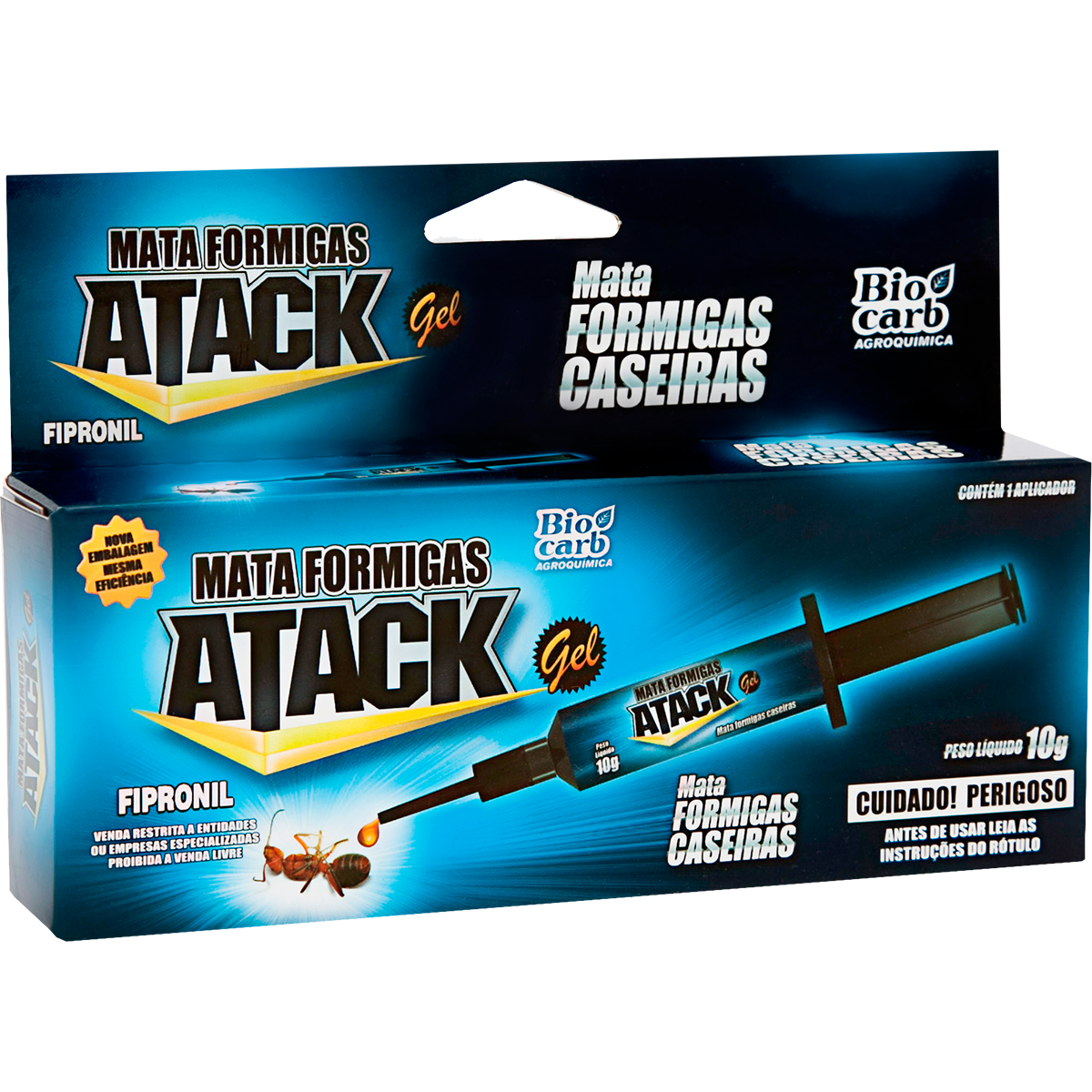Formicida Atack Gel - Cx. c/ 4 (12 x 10g).